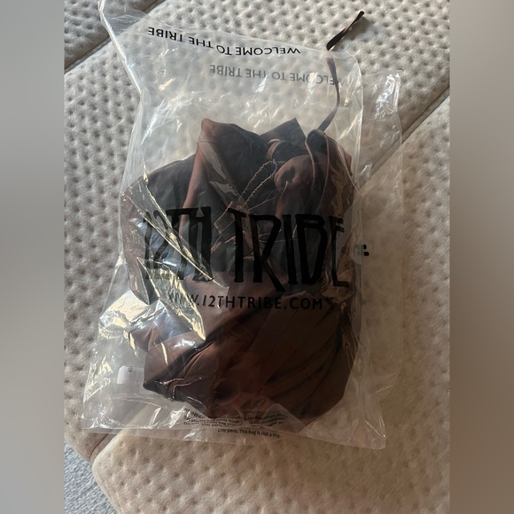 Estelle Espresso Satin Pant and Estelle Espresso Satin One Shoulder Top - Picture 5 of 5